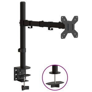 vidaXL Nosač za monitor crni čelični VESA 75/100 mm