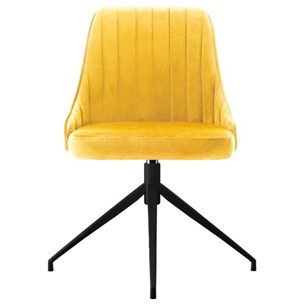 vidaXL Blagovaonske stolice 6 kom žute bar&scaron;unaste