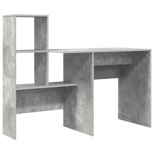 vidaXL Stol Betonski sivi Konstruirano drvo 131,5 x 50 x 106,5 cm