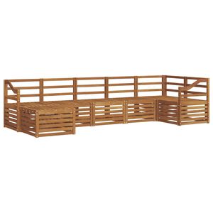vidaXL Set vanjskih sofa 7 kom. Prirodna
