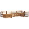 vidaXL Set vanjskih sofa 6 pcs Prirodna