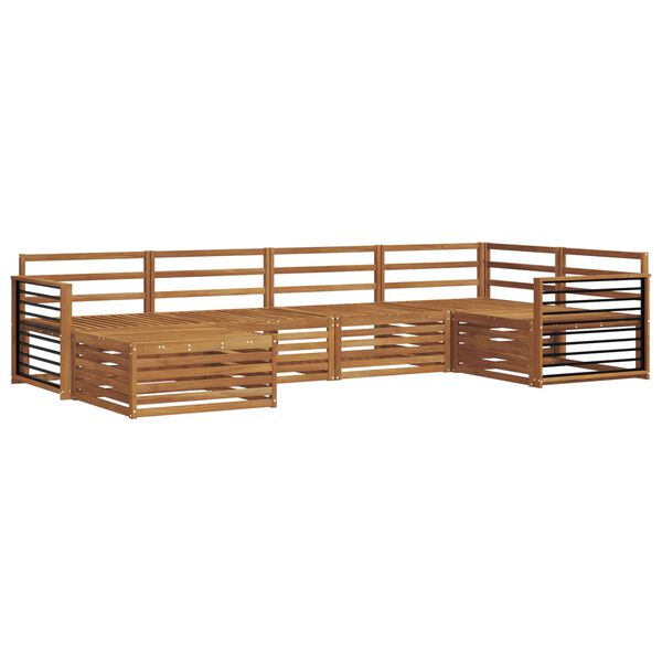 vidaXL Set vanjskih sofa 6 pcs Prirodna