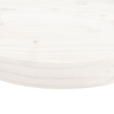 vidaXL Ploča za stol okrugla bijela Ø 30 x 3 cm od masivne borovine