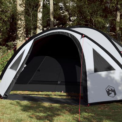 vidaXL Šator za kampiranje za 4 osobe bijeli od tkanine vodootporan