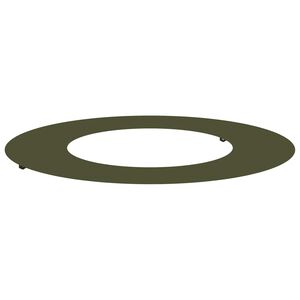 vidaXL Drveni prsten Maslinasto zelena &Oslash;40/70 cm Čelična vrata