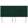 vidaXL Uzglavlje tamnozeleno 160x5x118/128 cm bar&scaron;unasto