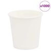 vidaXL papirnate &scaron;alice za kavu 1000 kom 4 oz 100 ml bijele
