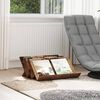 vidaXL Polica za časopise s policom Staro drvo 65 x 53 x 28,5 cm