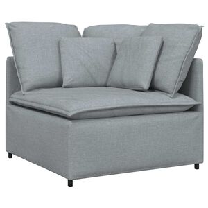 vidaXL Modularna sofa Kutni modul s jastucima svijetlo siva 100 cm
