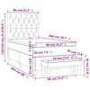 vidaXL Box spring krevet s madracem tamnozeleni 80 x 200 cm bar&scaron;unasti
