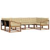 vidaXL Set vanjskih sofa s jastukom 6 pcs Prirodna i bež