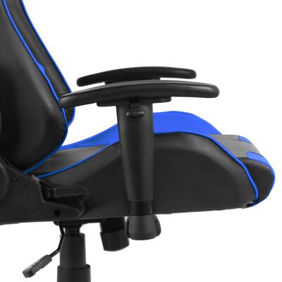 vidaXL Okretna igraća stolica plava PVC