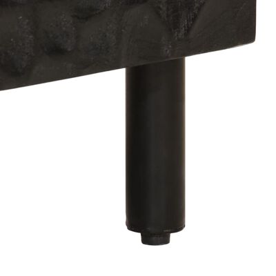 vidaXL Kupaonski ormarić za umivaonik crni 62x33x58 cm od drva manga