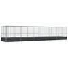 vidaXL Kavez za ptice s produžetkom srebrni 1039x207x212 cm čelični