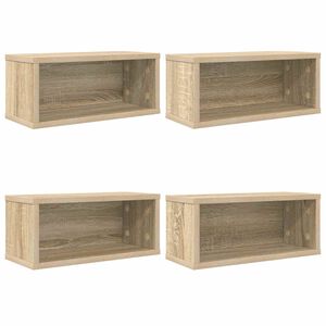 vidaXL Stalak za CD-ove 4 kom. Hrast sonoma 40 x 17 x 17 cm