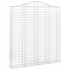 vidaXL Lučne gabionske košare 3 kom 200x30x220/240cm pocinčano željezo