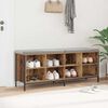 vidaXL Ormar za cipele s policom Staro drvo 131 x 35 x 50 cm