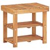 vidaXL Stalak za cipele od masivnog bagremovog drva 50 x 32 x 45 cm
