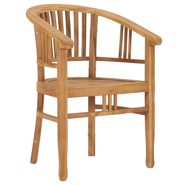 vidaXL 3-dijelni vrtni blagovaonski set od masivne tikovine