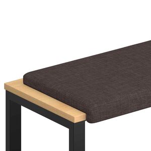 vidaXL Jastučić za klupu Tkanina Tamno smeđa Dubina 35 cm