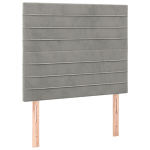 vidaXL Uzglavlje svijetlosivo 90x5x118/128 cm bar&scaron;unasto