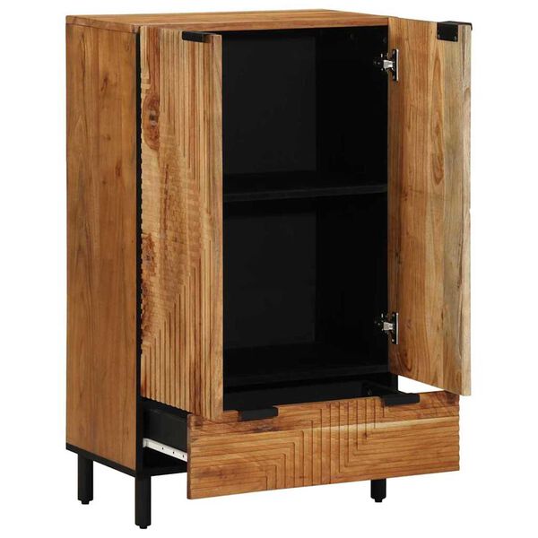 vidaXL Highboard Prirodna 60 x 33,5 x 100 cm Čvrsto drvo akacije