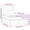 vidaXL Krevet box spring s madracem tamnozeleni 120x190 cm bar&scaron;unasti
