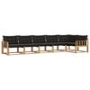 vidaXL Set vanjskih sofa 6 kom. Bijela i crna