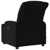 vidaXL Električni masažni naslonjač od tkanine crni