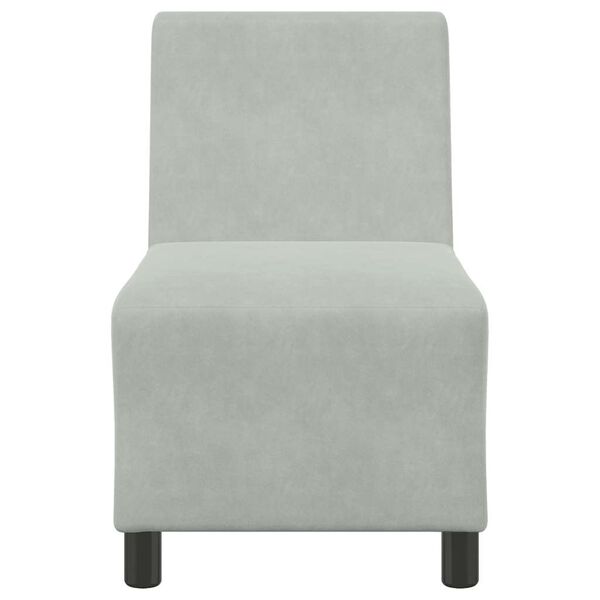 vidaXL Modularna sofa bez naslona za ruke svijetlosiva 55 cm bar&scaron;unasta