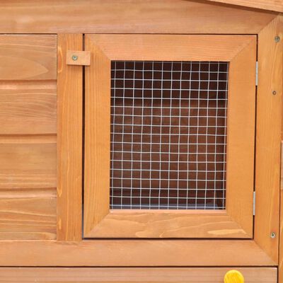 vidaXL Veliki vanjski kavez za zečeve i male životinje s krovom drveni