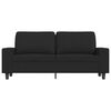 vidaXL Dvosjed od tkanine crni 140 cm