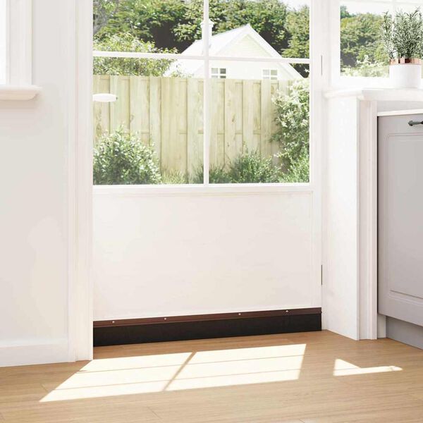 vidaXL Držač četke za vrata 2 pcs Smeđa 100 cm Aluminijski legura