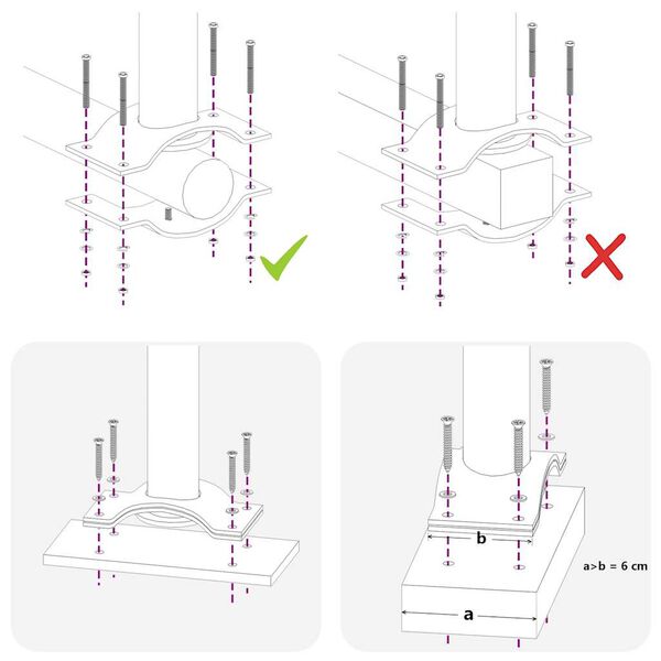 vidaXL Uvlačiva bočna tenda za terasu 60 x 300 cm crna
