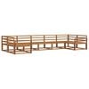 vidaXL Set vanjskih sofa 7 pcs Prirodna Čvrsto drvo akacije