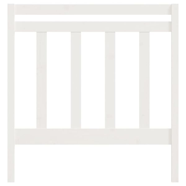 vidaXL Uzglavlje za krevet bijelo 106 x 4 x 100 cm od masivne borovine