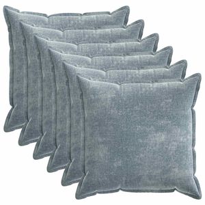 vidaXL Presvlaka za jastuk 6 pcs HOUTEN Svjetloplava 80 x 80 cm