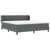 vidaXL Boxspring krevet s madracem Tamno siva 180 x 200 cm tkanina