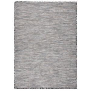 vidaXL Vanjski tepih ravnog tkanja 200 x 280 cm smeđe-plava