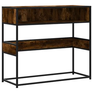 vidaXL Konzolni stol boja hrasta 90x35x80 cm od konstruiranog drva