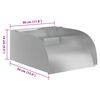 vidaXL Vodopad s LED svjetlima 30 x 34 x 14 cm nehrđajući čelik 304