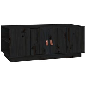 vidaXL Stolić za kavu crni 100 x 50 x 41 cm od masivne borovine