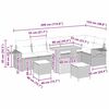 vidaXL Sjedeća garnitura za vrt 11 pcs Bež i svijetlo siva poliratan