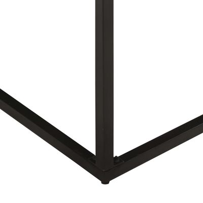 vidaXL Tabure crni 62 x 62 x 47 cm od prave kože
