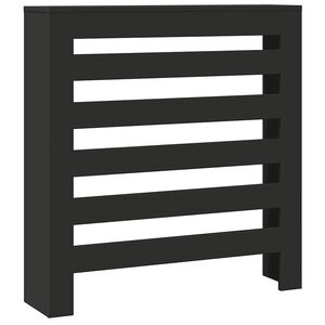 vidaXL Pokrov za radijator crni 78 x 20 x 82 cm konstruirano drvo