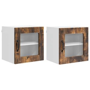 vidaXL Ploča za perilicu posuđa 2 pcs Dimljeni hrast 40 x 31 x 40 cm