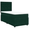 vidaXL Box spring krevet s madracem tamnozeleni 90x190 cm bar&scaron;unasti