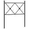 vidaXL Metalno zamjensko uzglavlje bijelo 75 cm
