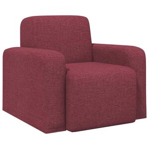 vidaXL Fotelja Vinska crvena Tkanina