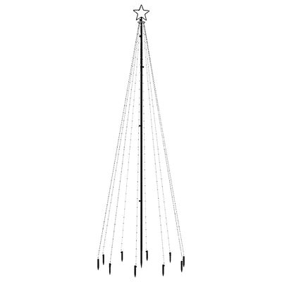 vidaXL Božićno drvce sa šiljkom hladno bijelo s 310 LED žarulja 300 cm